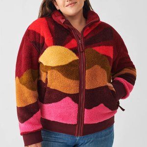 Faherty Desert Mountain High Pile Fleece Zip Jacket